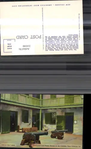 214340,New Orleans Courtyard and Prison Rooms in the Cabildo Kanonen Geschütze