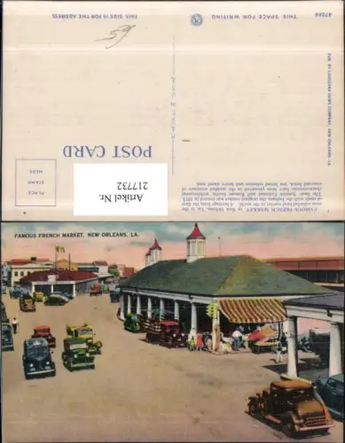 217732,Louisiana New Orleans Famous French Market