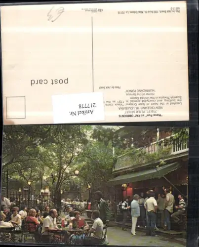 217778,Louisiana New Orleans St Peter Street „Have Fun“ at Pat O'Briens Terrasse