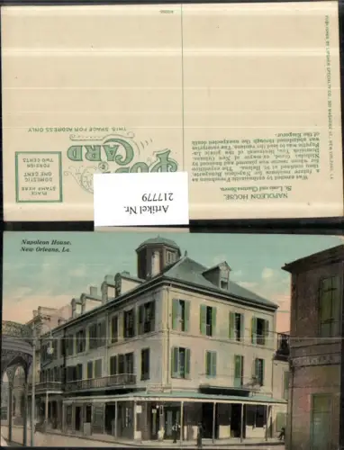 217779,Louisiana New Orleans Napoleon House St Louis and Chartres Streets