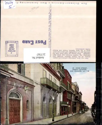 217787,Louisiana New Orleans St Peter Street French Quarter Straßenansicht
