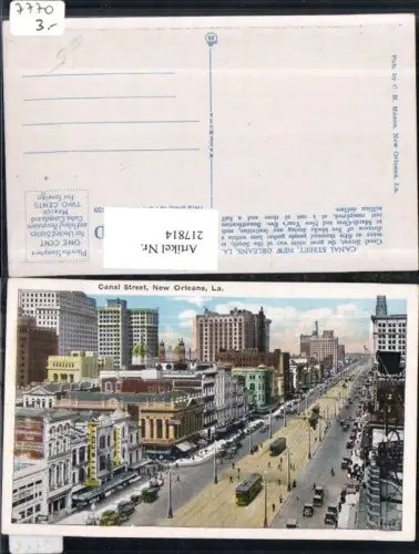 217814,Louisiana New Orleans Teilansicht Canal Street