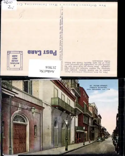 217816,Louisiana New Orleans St Peter Street French Quarter Straßenansicht