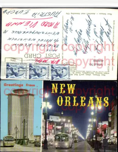468088,Louisiana New Orleans Straßenansicht Gebäude Mehrbildkarte