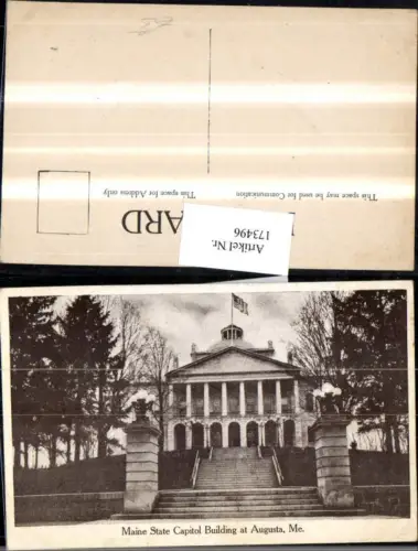 173496,Maine State Capitol Building at Augusta Gebäude