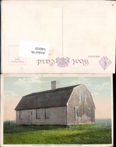 546910,Massachusetts Plymouth Miles Standish House