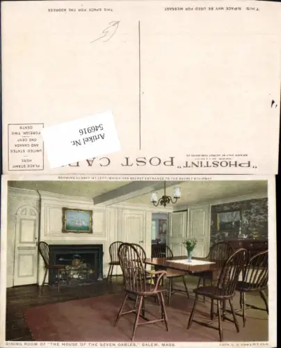 546916,Massachusetts Salem House of the Seven gables