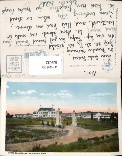 629632,State Sanatorium Westfield Massachusetts