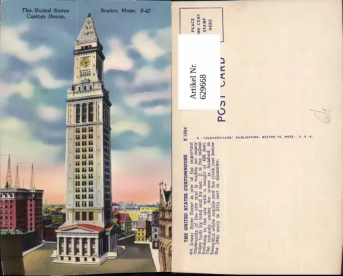 629668,The United States Custom House Boston Massachusetts