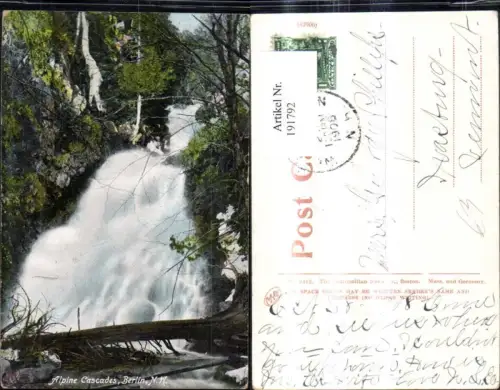 191792,New Hampshire Berlin Alpine Cascade Wasserfall