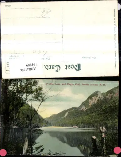 191889,New Hampshire Profile House Profile Lake and Eagle Cliff Partie