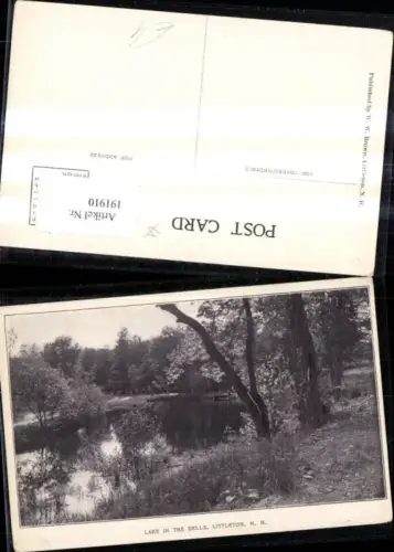 191910,New Hampshire Littleton Lake in the Dells Partie