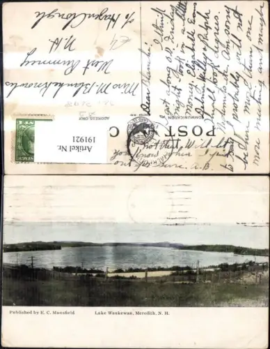 191921,New Hampshire Meredith Lake Waukewan See