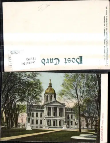 191933,New Hampshire Concord State Capitol Gebäude
