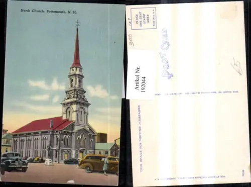 192044,New Hampshire Portsmouth North Church Kirche