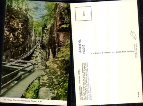 192047,New Hampshire Franconia Notch The Flume Gorge Partie