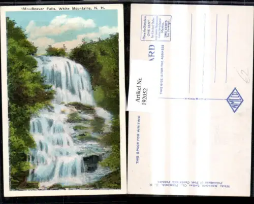 192052,New Hampshire White Mountains Beaver Falls Wasserfall