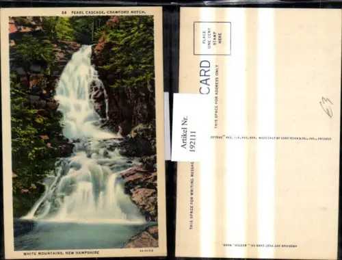 192111,New Hampshire White Mountains Pearl Cascade Crawford Notch Wasserfall