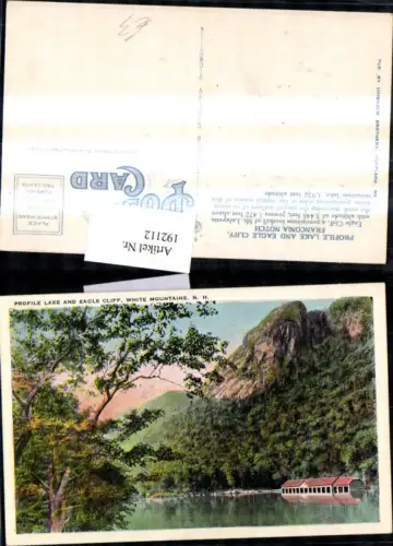 192112,New Hampshire White Mountains Profile Lake and Eagle Cliff Partie