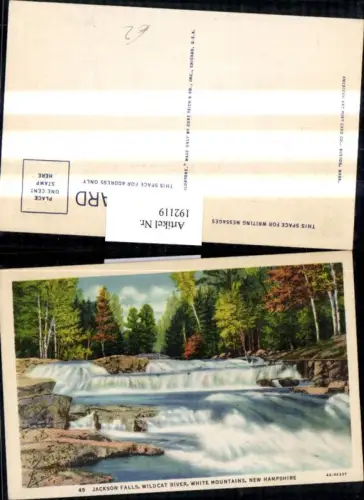 192119,New Hampshire White Mountains Jackson Falls Wildcat River Wasserfall