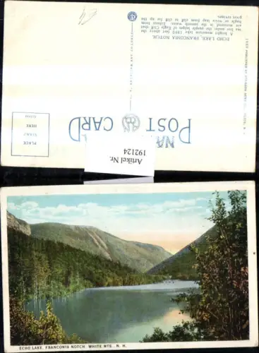 192124,New Hampshire White Mountains Echo Lake Franconia Notch See