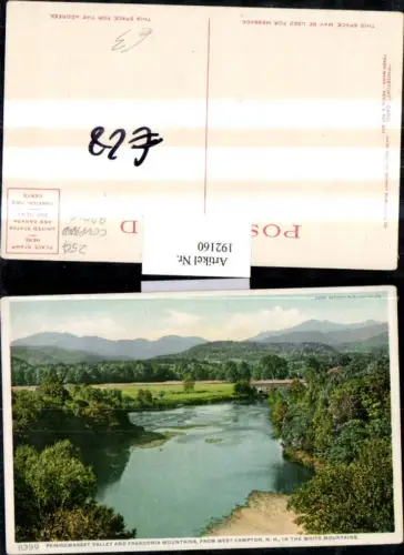 192160,New Hampshire White Mountains Pemigewasset Valley and Franconia Mountains from West Campton