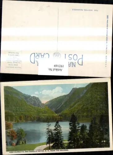 192169,New Hampshire Lake Gloriette and Dixville Notch near the Balsams See