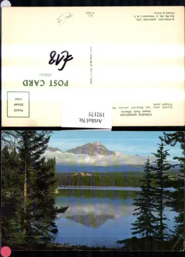 192175,New Hampshire Alberta Jasper Park Pyramid Mountain See