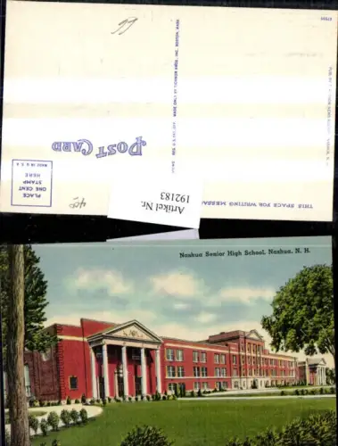192183,New Hampshire Nashua Senior High School Schule