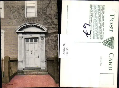 192193,New Hampshire Portsmouth Warner Doorway Tür