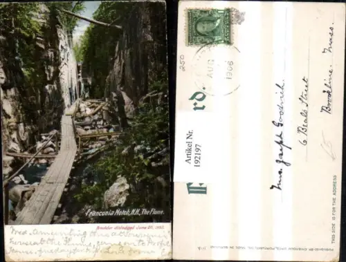 192197,New Hampshire Franconia Notch The Flume Partie