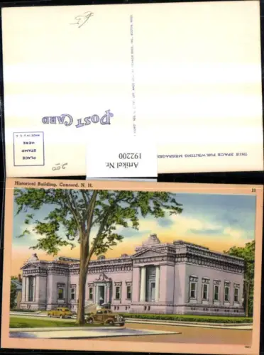 192200,New Hampshire Concord Historical Building Gebäude