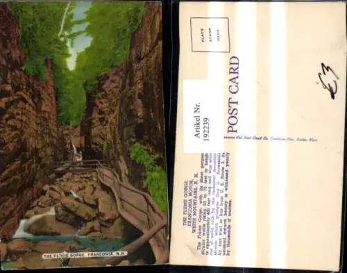 192239,New Hampshire White Mountains Franconia The Flume Gorge Schlucht