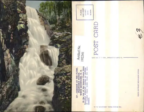 192241,New Hampshire White Mountains Franconia Notch Cascade at the Flume Wasserfall