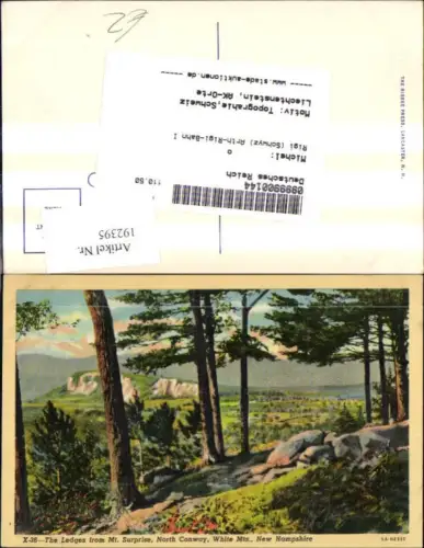 192395,New Hampshire White Mountains North Conway The Ledges from Mount Surprise