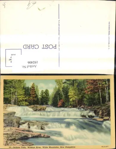 192406,New Hampshire White Mountains Wildcat River Jackson Falls Wasserfall