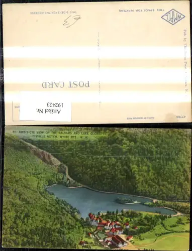192423,New Hampshire White Mountains Dixville Notch Birdseye View of the Balsams and Lake Gloriette