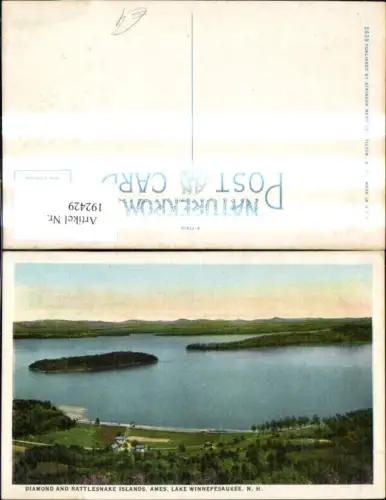 192429,New Hampshire Lake Winnepesaukee Ames Diamond and Rattlesnake Islands