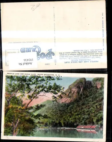 192436,New Hampshire White Mountains Profile Lake and Eagle Cliff