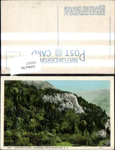 192437,New Hampshire White Mountains Crawfords Elephants Head