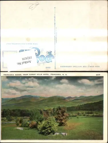 192438,New Hampshire Franconia Range from Forest Hills Hotel