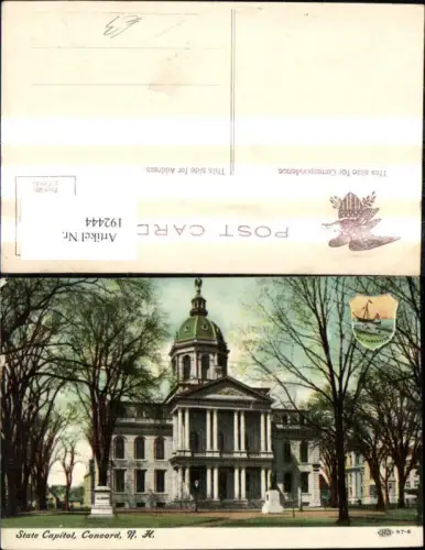 192444,New Hampshire Concord State Capitol