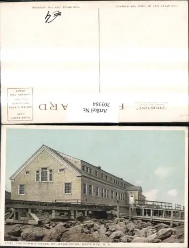 203384,New Hampshire White Mountains Mount Washington The Summit House