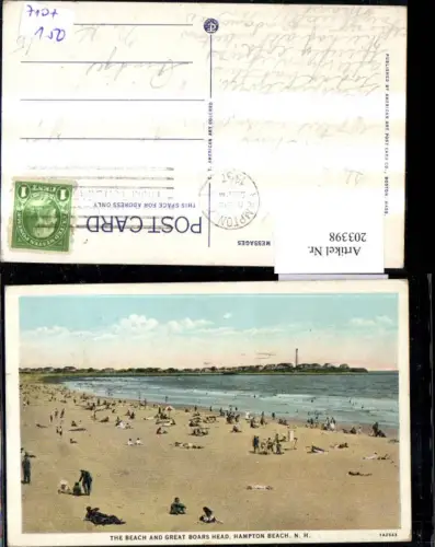 203398,New Hampshire Hampton Beach Great Boars Head Partie Strand