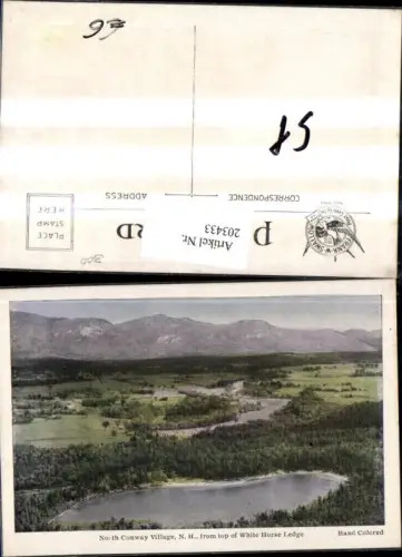 203433,New Hampshire North Conway Village from top of White Horse Ledge