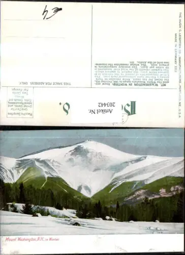 203442,New Hampshire Mount Washington in Winter Winterbild