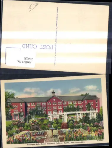 204033,New Hampshire Keene Huntress Hall Keene Teachers College
