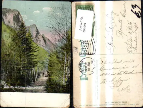 204091,New Hampshire White Mountains Road in Dixville Notch