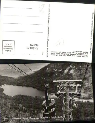 412394,New Hampshire Franconia Notch Cannon Mountain Aerial Tramway Seilbahn