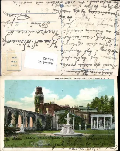 546802,New Jersey Paterson Italian Garden Lambert Castle